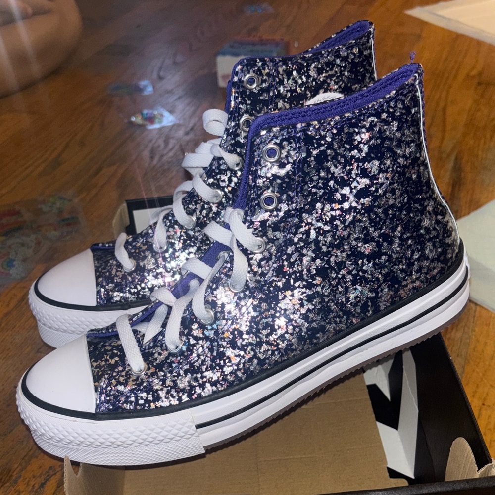 Converse ctas eva lift hi night indigo/white sneakers